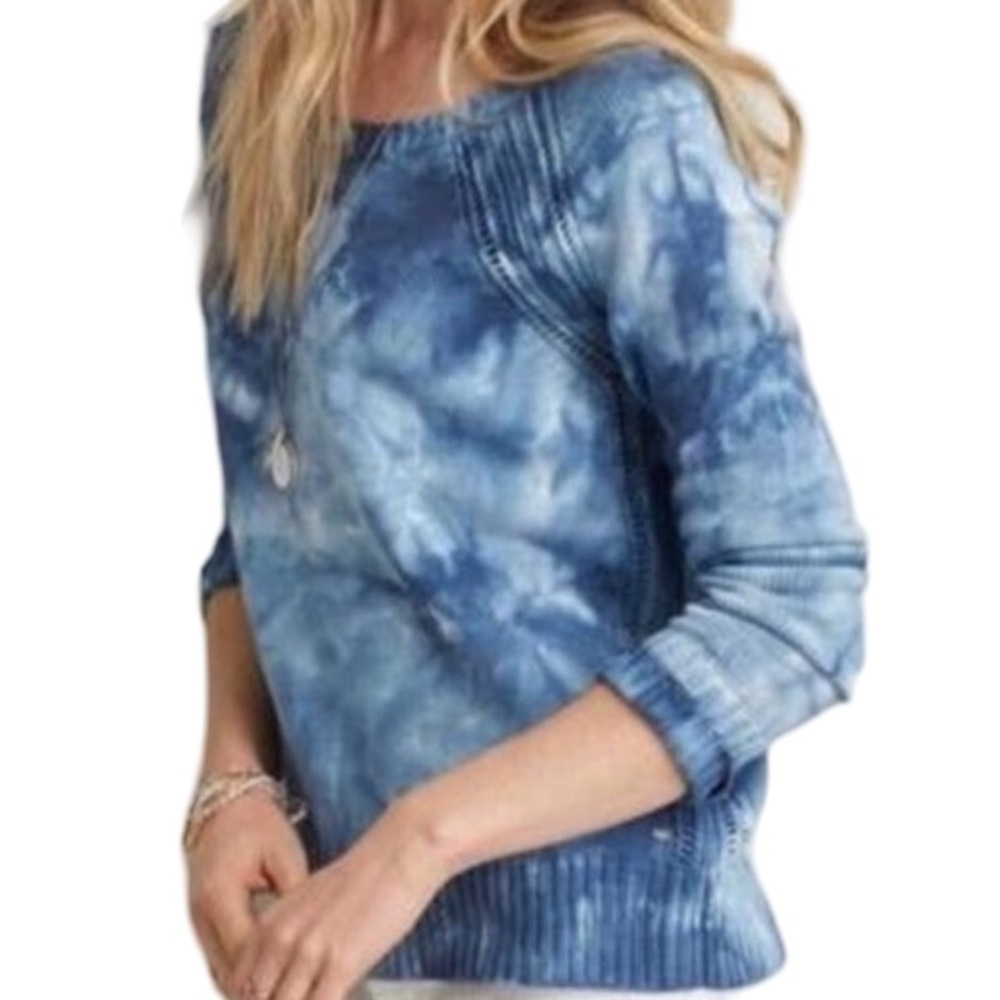 American Eagle EUC Blue Tie Dye Sweater size small